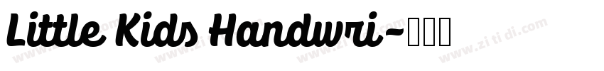 Little Kids Handwri字体转换